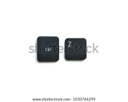 ctrl z for undo shortcut with white background