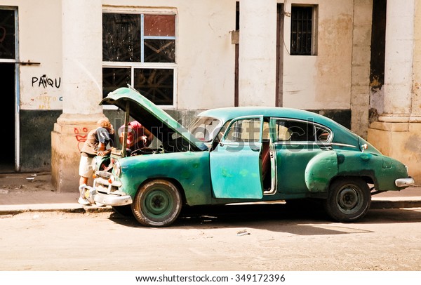 Cuba car with two\
men