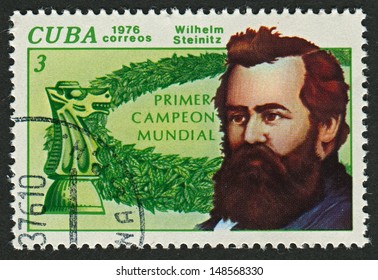 CUBA - CIRCA 1976: A Stamp Printed In Cuba Shows Image Of The Wilhelm (William) Steinitz  Was An Austrian And American Chess Player And The First Undisputed World Chess Champion, Circa 1976.