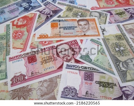         Cuban currency pesos  from 1 peso to 200 pesos                    