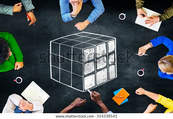 Cube Cubic\
Puzzle Solution Solving Problem\
Concept