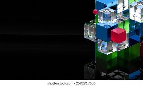 CUBE QUBITS DATA INFORMATION TRANSPARENTS