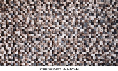 Cube Wood Block Wall Texture