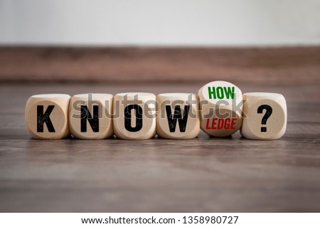 Cubes dice with knowledge and knowhow