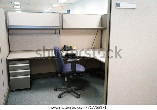cubicle and office\
furniture in office\
room