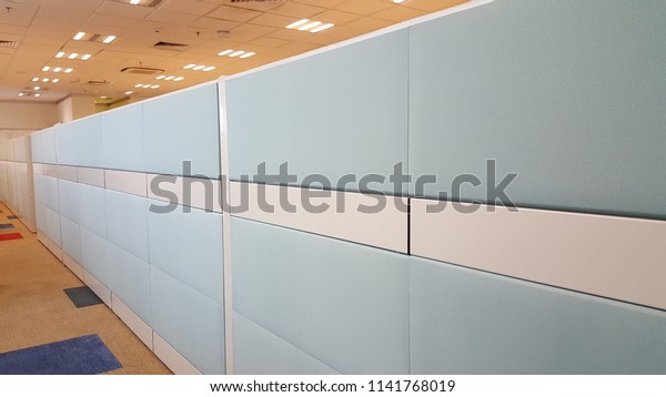 Cubicle Partition Wall Interiors Stock Image 1141768019