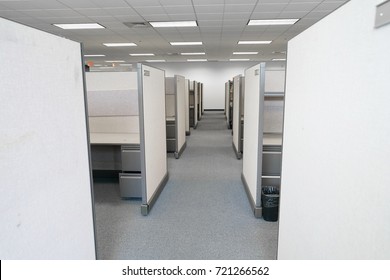 Cubicles Inside Office Building, Place Of Work