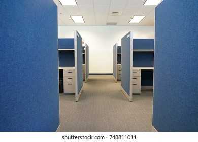 Cubicles Inside Office Building, Place Of Work