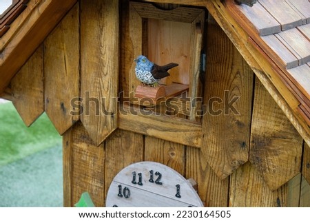 the cuckoo clock is made of wood