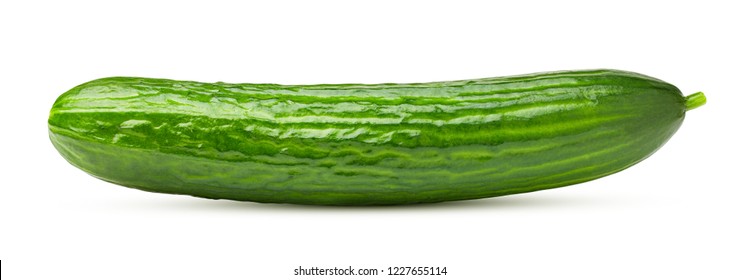 cucumber isolated on white background, clipping path, full depth of field - Shutterstock ID 1227655114
