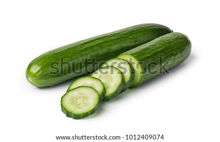 Cucumber isolated on white background