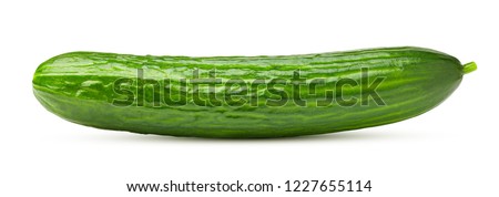 cucumber isolated on white background, clipping path, full depth of field