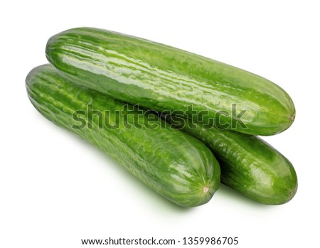 Cucumber isolated on whitebackground