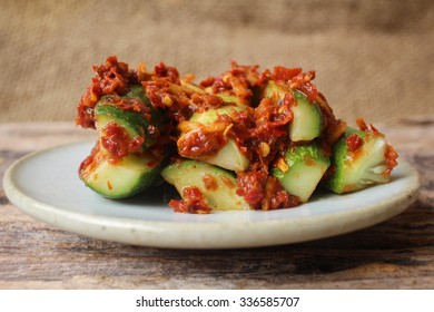 Cucumber Kimchi Korean Food