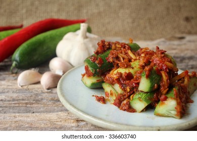 Cucumber Kimchi Korean Food