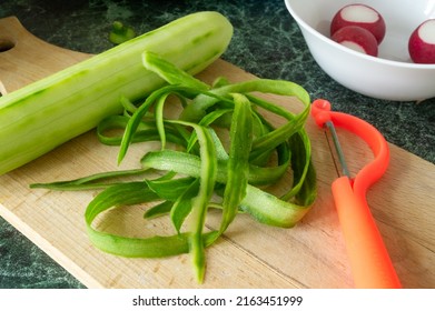 Cucumber Peeled From The Peel