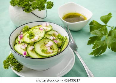 Cucumber Salad With Onion And Dill Vinaigrette