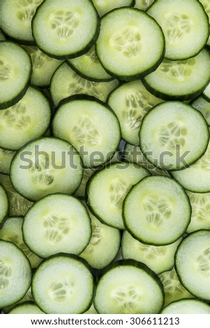 Cucumbers close-up shot for use as background image or as texture