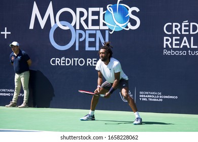 Cuernavaca, Morelos, Mexico
February 18, 2020
ATP Challenger Tour
Morelos Open Crédito Real,
Evan King (USA) In His Match Against John Patrick Smith (AUS), Round Of 64.