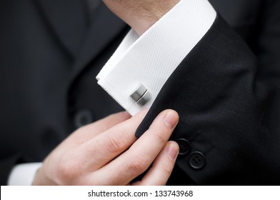 Cuff Link, Man Is Getting Dressed