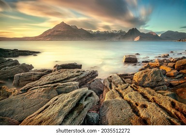 Cuillin Hills At Sunset On The Isle Of Skye