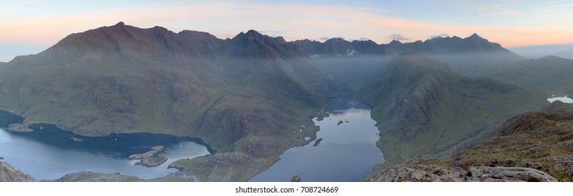 Cuillin Ridge Panoramic, Isle Of Skye, Scotland