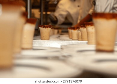 Culinary students practicing for their final test