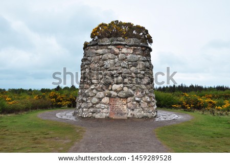 Culloden battle field memorial. Culloden, east of Inverness, Scotland