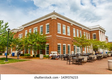 CULLOWEE, NC, USA - MAY 4: Courtyard Dining Hall on May 4 2019 at Western Carolina University in Cullowhee, North Carolina.