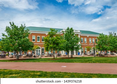 CULLOWEE, NC, USA - MAY 4: Courtyard Dining Hall on May 4 2019 at Western Carolina University in Cullowhee, North Carolina.