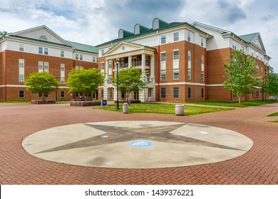 CULLOWEE, NC, USA - MAY 4: Balsam Residence Hall on May 4 2019 at Western Carolina University in Cullowhee, North Carolina.