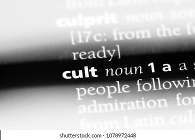 Cult Word In A Dictionary. Cult Concept