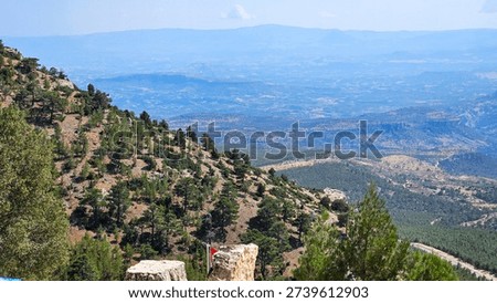 Cultivated Valley Spreading From Mountaintop With Patchwork Fields And Terraces, Irrigation Patterns And Village Clusters Visible, Agrotourist