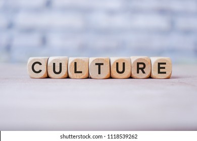 Culture word written on wood block - Shutterstock ID 1118539262