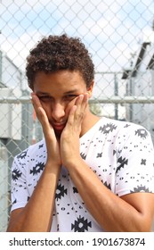 Culver City, California, United States. September 2015. Culver City High School Photography Class Project.face Reactions Was Project Topic.