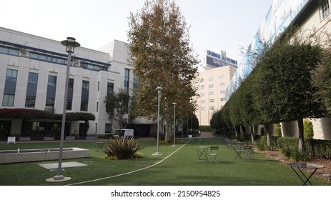 CULVER CITY, UNITED STATES - Mar 07, 2019: A Beautiful Shot Of The Calley Park At Sony Pictures Studios In Culver City, California 