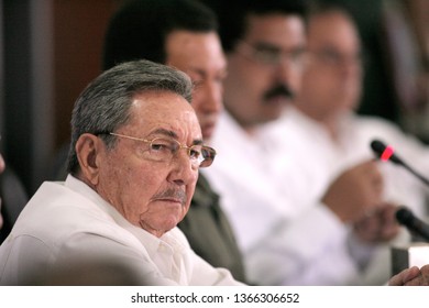 Cumana (Venezuela) April 17, 200The Former Presidents Of Cuba, Raul Castro In Cumana, Venezuela, April 17, 2009