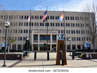 Cumberland County Courthouse, Fayetteville, North Carolina, USA, December 9, 2020