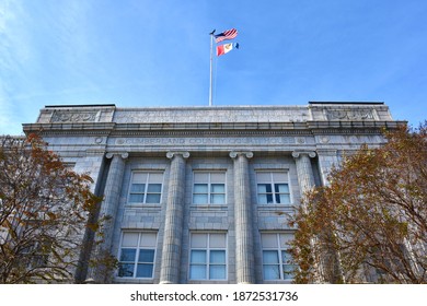 Cumberland County Courthouse, Fayetteville, North Carolina, USA, December 9, 2020