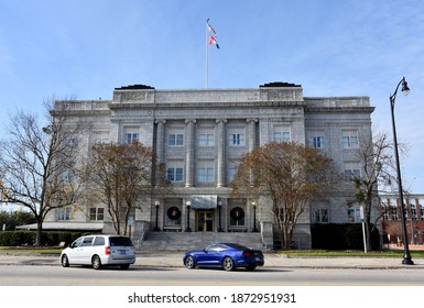 Cumberland County Courthouse, Fayetteville, North Carolina, USA, December 9, 2020