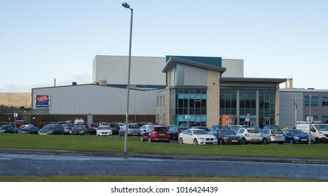 Cumbernauld, Scotland - 28 January 2018: Barr, A Soft Drink Factory Building