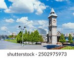 Cumhuriyet Square view in Kayseri City of Turkey.