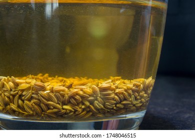 Cumin Tea In A Transparent Glass