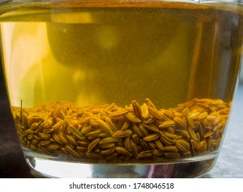 Cumin Tea In A Transparent Glass