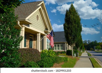 CUMMING, GEORGIA - September 20, 2020: The Housing Market Is Facing A New Boom In Growth Thanks To The Aging Baby-boomer Population And The Desire For Over-55 And Assisted Living Communities.