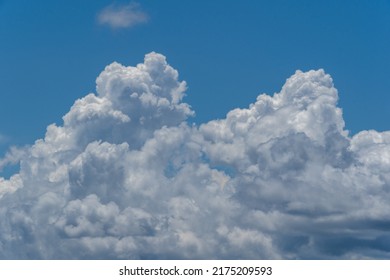 Cumulonimbus Cloud And Blue Sky In JAPAN.