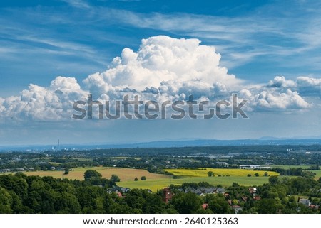 Cumulonimbus cloud developing over Krakow