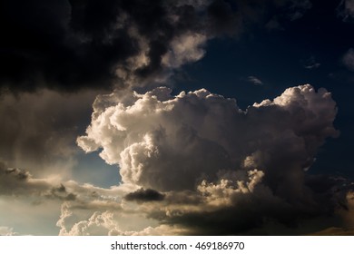 Cumulus clouds.