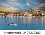 Cunda Island coastline view in Ayvalik Town of Turkey