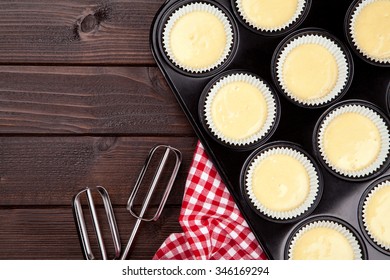 Cup Cake Batter Background